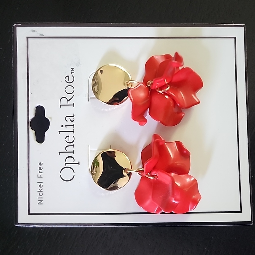 B24 Flower Earrings - Picture 6 of 9
